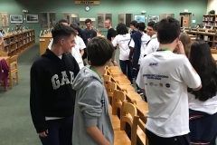 31/10 - Alunos visitam escola americana, sendo recebidos pela equipe de robótica de Viera High School